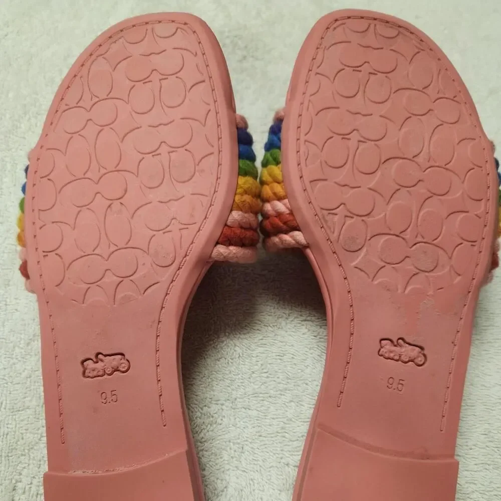 Coach Women's Rainbow Slides